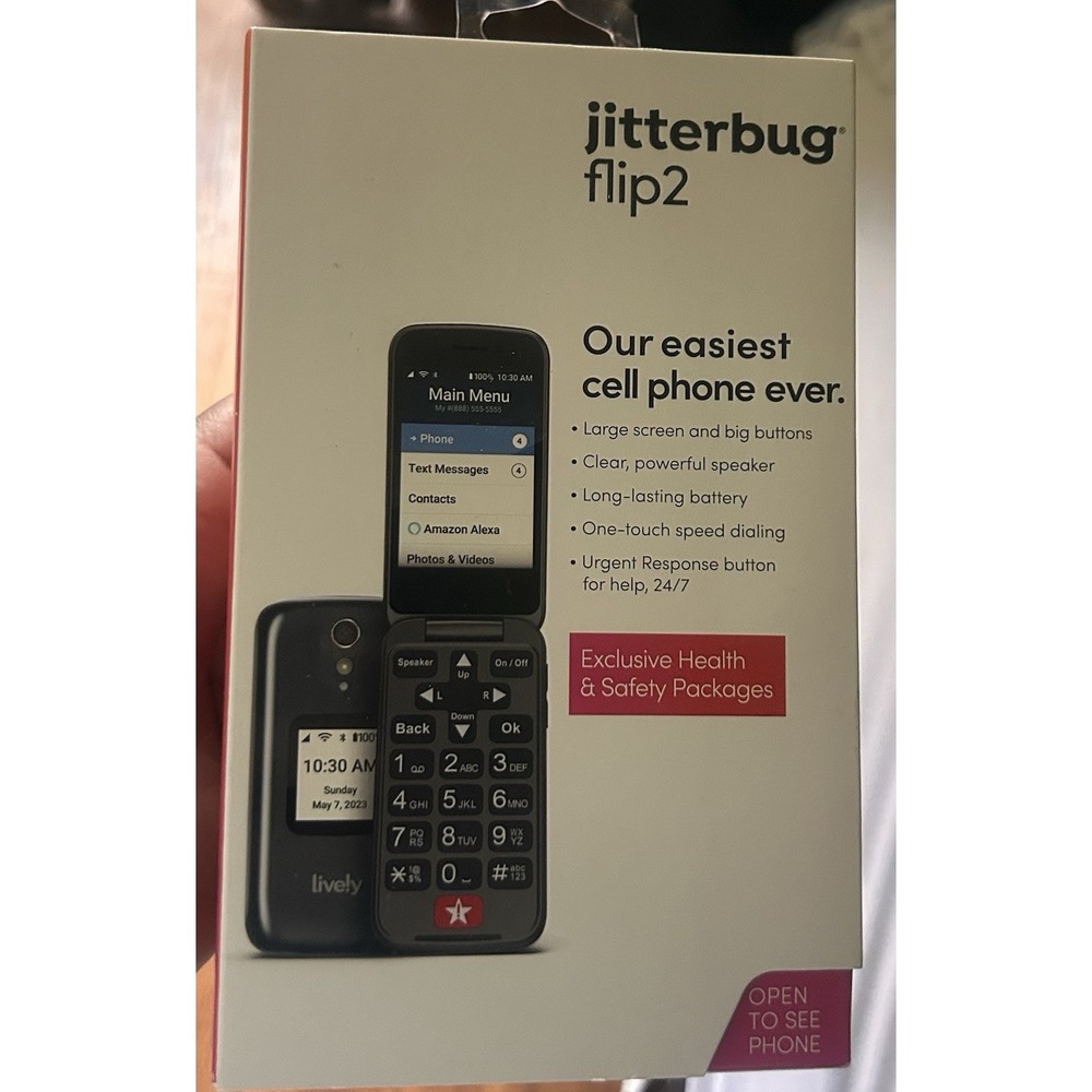 NEW Open Box Jitterbug Flip2 Easy Cell Phone for Seniors – Lively